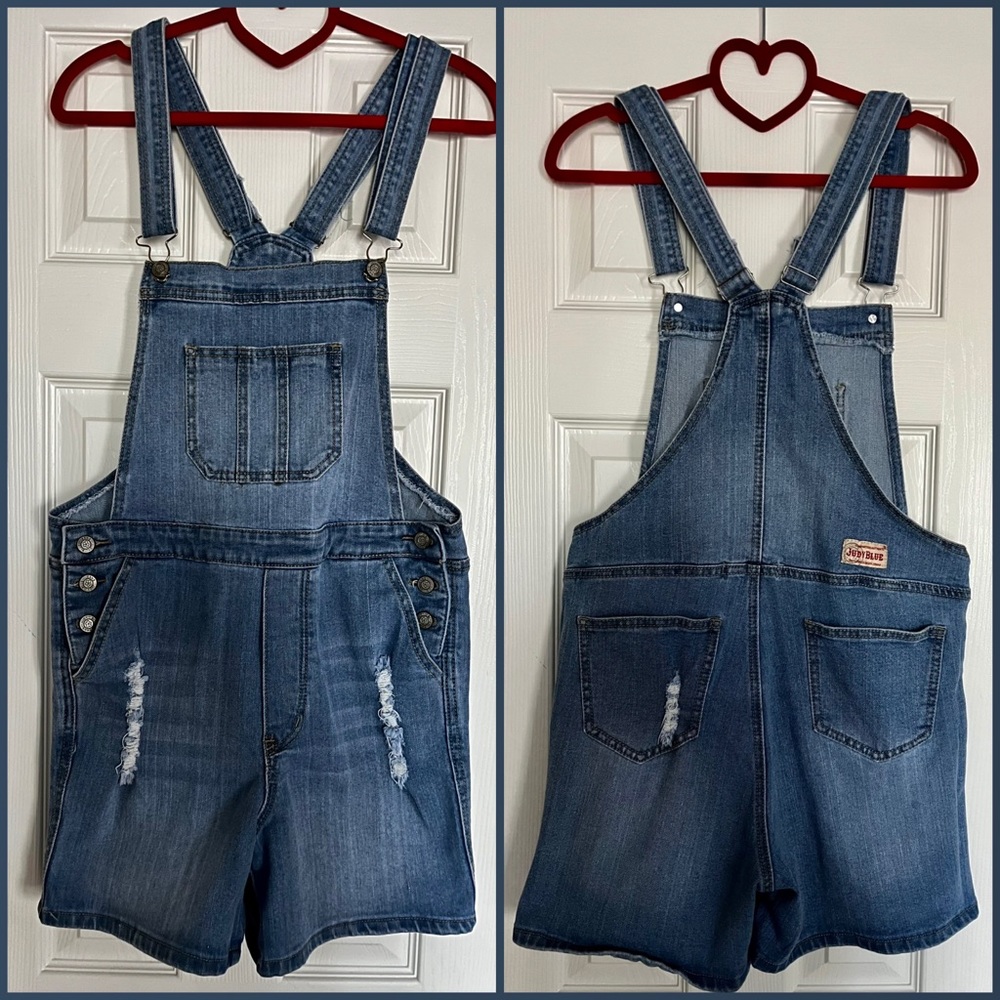 Judy Blue Short Overalls, Worn Once